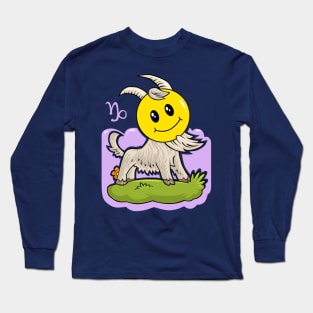 Smiley Capricorn Long Sleeve T-Shirt